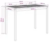 Table de jardin, bois massif d'acacia, dimensions : 141 x Voir les images du produit 8
