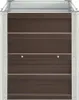 A front view of a brown metal raised garden bed with silver metal corner supports. Náhľad obrázku produktu