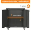Schwerlast Metallschrank 75x42x88cm mit Rollen und Schloss Produktbild-Vorschau 4