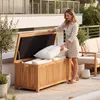 CLP Auflagenbox aus Teakholz mit Gasdruckfeder-Deckel Produktbild-Vorschau 3
