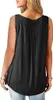 ASKSA Damen Tank Top Ärmellose V-Ausschnitt T-Shirt Produktbild-Vorschau 3