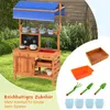 Kuchnia dla dzieci COSTWAY, kuchnia ogrodowa z daszkiem Podgląd zdjęcia produktu 7
