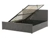 BELIANI Šedá sametová postel s úložným prostorem 140 x 200 Náhled obrázku produktu 9
