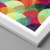 Gerahmtes Poster - Weißer Rahmen - Farben Räder Abstraktion Produktbild-Vorschau 2
