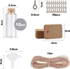 30 Stück Mini Glasflaschen mit Korken 10ml - Hochzeitsdeko Produktbild-Vorschau 2
