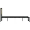 vidaXL Metallbett ohne Matratze Sonoma-Eiche 120x190 cm Produktbild-Vorschau 5