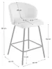 CALICOSY - Lot de 2 tabourets en tissu chiné et pieds en Voir les images du produit 7