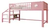 Hochbett 90 x 200 cm aus Metall mit Stauraumleiter – Produktbild-Vorschau 7