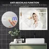 HOMCOM LED-Badezimmerspiegel, Anti-Beschlags-Pad, 3 Produktbild-Vorschau 5