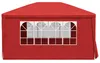 vidaXL Party-Zelt 400 x 300 x 255 cm Rot PE und Stahl Produktbild-Vorschau 5