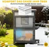 PawHut Katzenhaus aus Holz 2-stöckiges Outdoor Isolierte Produktbild-Vorschau 5