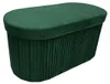 riess-ambiente Polsterbank ÉLAN 80cm grün Samt ovale Produktbild-Vorschau 10