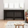 vidaXL Kryt radiátora čierny dubový vzhľad 172 x 19 x 81,5 Náhľad obrázku produktu 2