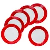 6er Set Variant Rot Suppenteller bunte tiefe Teller Pasta Produktbild-Vorschau 6