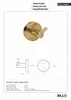 BILLO Doppelkleiderhaken Messing Gold poliert 50x55x55 mm Produktbild-Vorschau 2