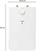 A white Bosch water heater is shown against a white background with dimensions indicated. Voir les images du produit