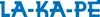 The image shows the text "LA KA PE" in large blue letters against a white background. Produktbild-Vorschau