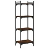 vidaXL Boekenkast, 4 planken, bruin, eikenlook, 40x30x120 Productafbeelding-voorbeeld 1