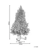 BELIANI Weihnachtsbaum künstlich 210 cm Weiß Schneebedeckt Produktbild-Vorschau 3