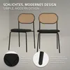 ML-Design set di 4 sedie da pranzo, nero, sedia da cucina Anteprima dell’immagine prodotto 3