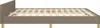 vidaXL Bettgestell ohne Matratze Taupe 160x200 cm Stoff Produktbild-Vorschau 5