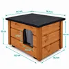 Katzenhaus XL Katzenhütte Katzenhöhle Outdoor draußen Produktbild-Vorschau 4