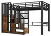 Hoogslaper 140x200 cm met opbergtrap en lades, zijrooster, Productafbeelding-voorbeeld 14
