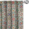 ABAKUHAUS marokkanisch Vorhänge, Gardinen, Bunt Azulejo Produktbild-Vorschau 1