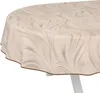 Tischdecke Organisch Abstrakt Beige Oval 160x140cm mit Produktbild-Vorschau 1