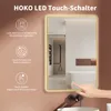 HOKO Badspiegel 70x100cm mit Rahmen+Touch Schalter+Licht Produktbild-Vorschau 2