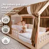 Dosel cama casita 67x320 cm nougat sin aplicación dorada - Vista previa de la imagen del producto 5