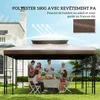 Outsunny Toile de Rechange pour Pavillon Tonnelle Tente Voir les images du produit 6