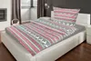 A bed with winter-themed bedding in a bedroom setting. Produktbild-Vorschau