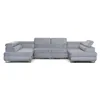 U-Form Ecksofa Magnum U Hellgrau mit Schlaffunktion und 2 Produktbild-Vorschau 2