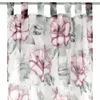 Rideau 140x245cm Voile avec impression Flower Echarpe à Voir les images du produit 4