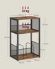 A diagram of a three-tier shelf unit with dimensions and weight limits indicated. Produktbild-Vorschau