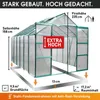 BRAST Gewächshaus Aluminium mit Fundament | 380x250x235cm | Produktbild-Vorschau 5