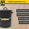 KARL KRÜGER Poubelle 3l avec couvercle noir et blanc Voir les images du produit 5