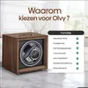 Olvy horlogewinder van hout, geschikt voor automaat Productafbeelding-voorbeeld 6