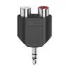 Hama Adaptateur audio court, prise jack 3,5 mm stéréo - 2x Voir les images du produit 1