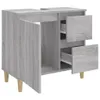 vidaXL Badschrank Grau Sonoma 65x33x60 cm Holzwerkstoff - Produktbild-Vorschau 7