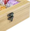 HI Teebox/Box - 6 Facher - Bambusholz - 21 x 17 x 8 cm Produktbild-Vorschau 8