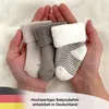 LaLoona babysokken set (0-3 maanden) - Grijs - Lang Productafbeelding-voorbeeld 2