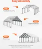 VEVOR Carport, 5,8 x 7,45 x 3,77 m, skladovací stan se Náhled obrázku produktu 6