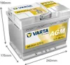 A Varta car battery is shown from a slightly elevated diagonal angle against a white background. Anteprima dell’immagine prodotto