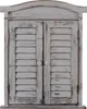 Lustro ścienne okno z okiennicami 53x42x5cm ~ szary shabby Podgląd zdjęcia produktu 2