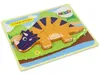 Lean Toys Holzpuzzle Dinosaurier Triceratops Ankylosaurus Produktbild-Vorschau 2