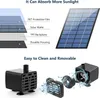 Diagrams illustrating solar panel construction and a disassembled solar water pump. Produktbild-Vorschau