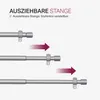 Stilgarnitur Silber 120-220 cm – ausziehbare Metall Produktbild-Vorschau 3