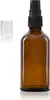 10 x 50ml flacon distributeur à pompe, flacon lotion, verre Voir les images du produit 3